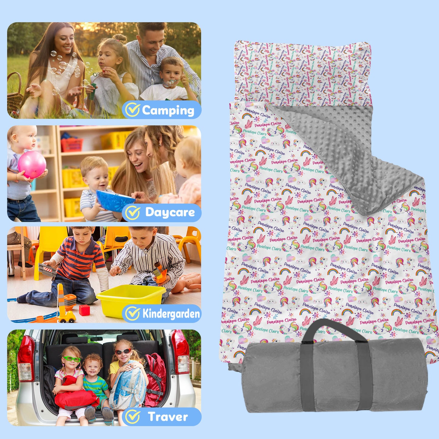 Personalized Nap Mat Unicorn 05 Edition