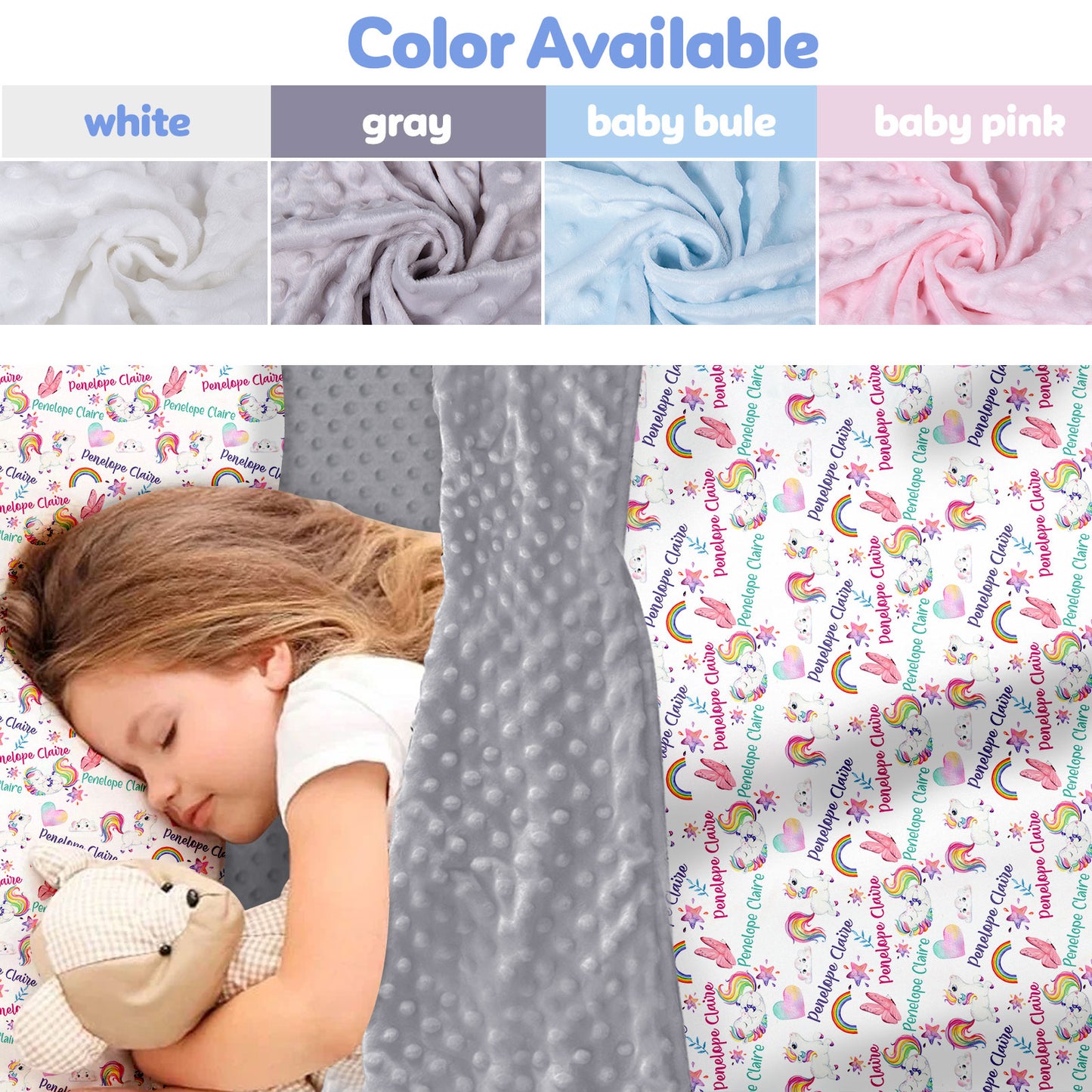 Personalized Nap Mat Unicorn 05 Edition