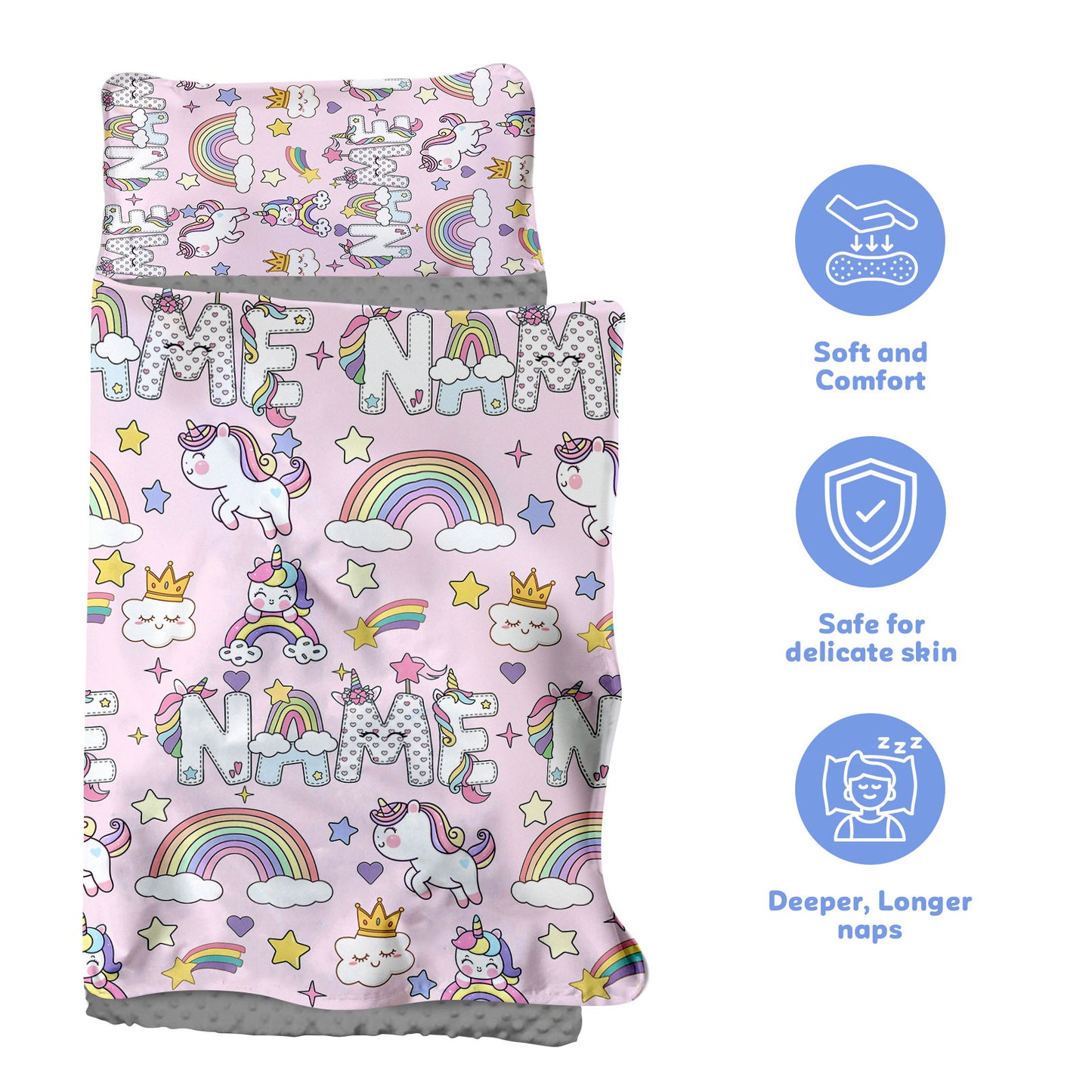 Personalized Nap Mat Unicorn 06 Edition