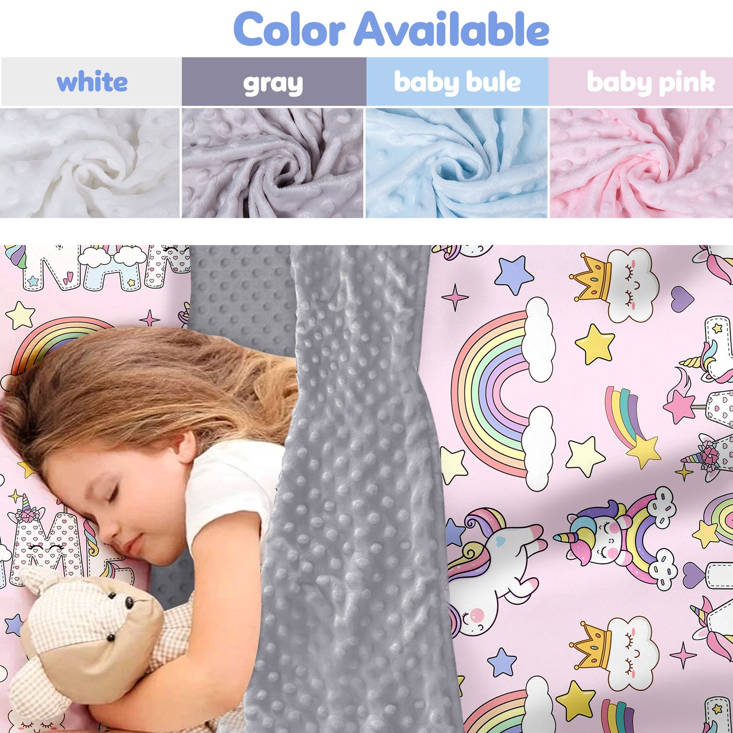 Personalized Nap Mat Unicorn 06 Edition