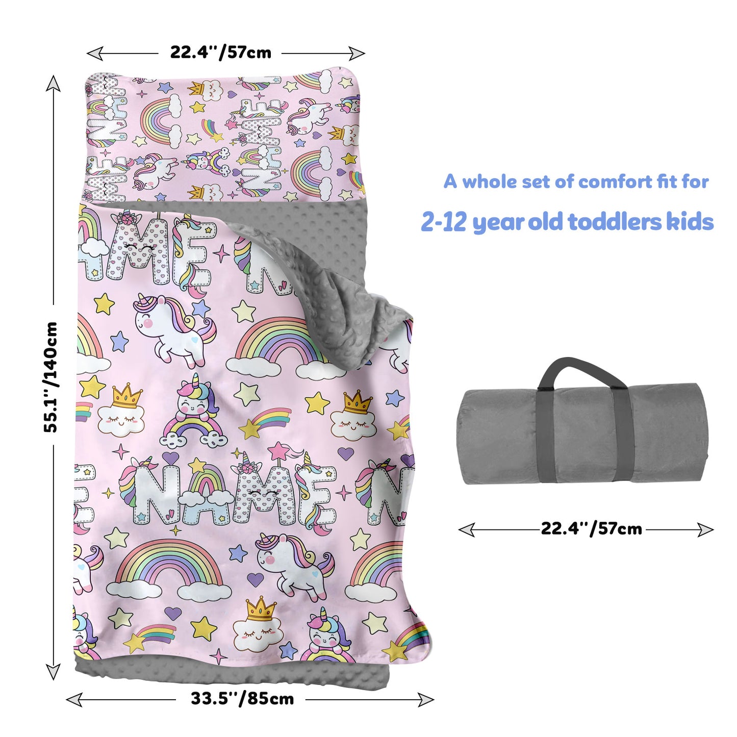 Personalized Nap Mat Unicorn 06 Edition