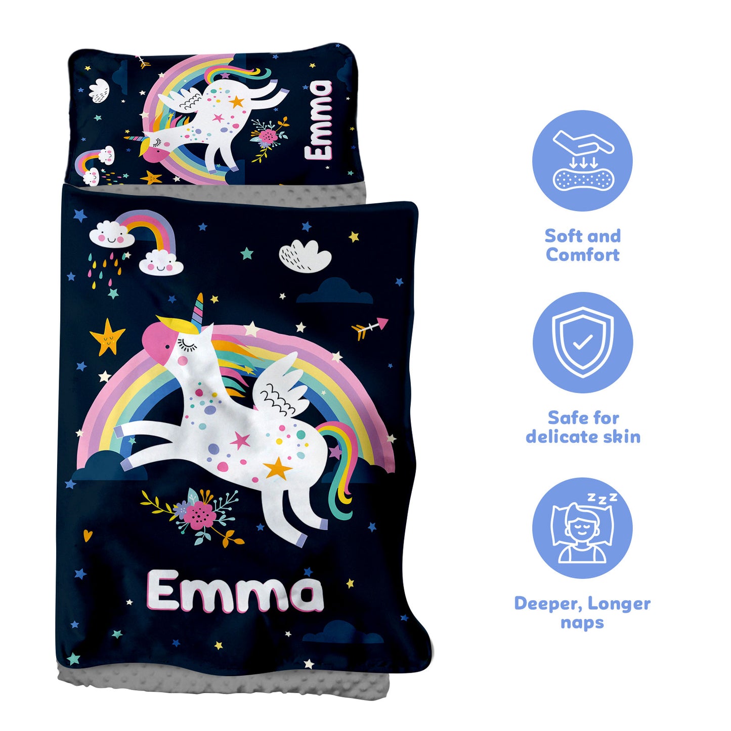 Personalized Nap Mat Unicorn 07 Edition
