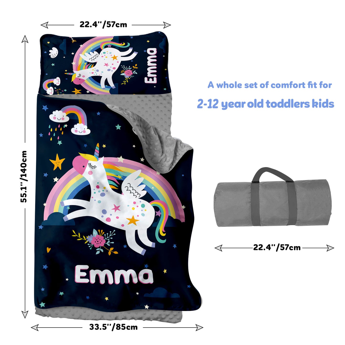 Personalized Nap Mat Unicorn 07 Edition