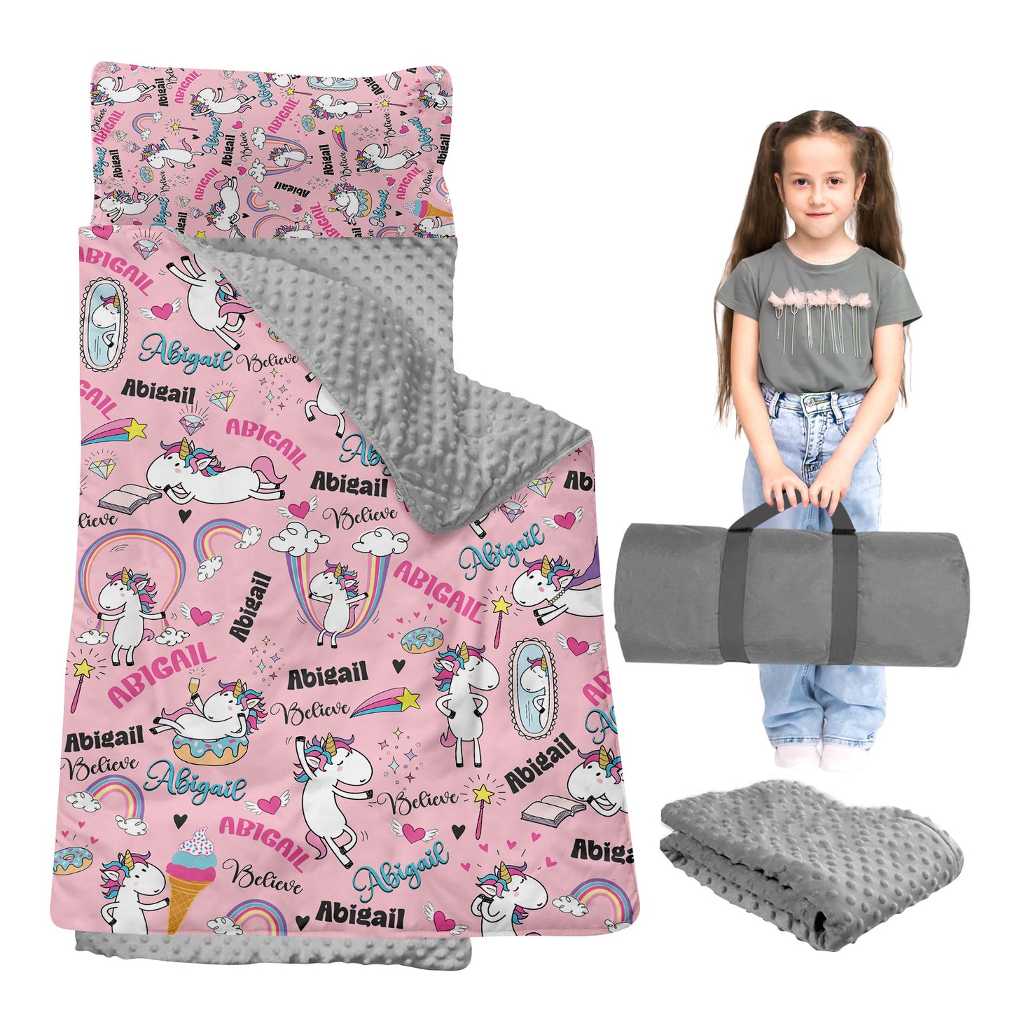 Personalized Nap Mat Unicorn 08 Edition