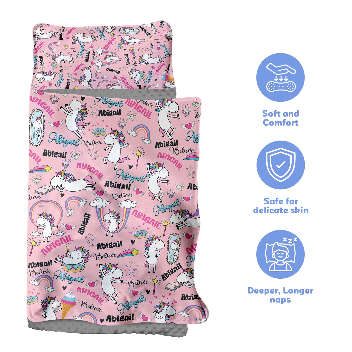 Personalized Nap Mat Unicorn 08 Edition