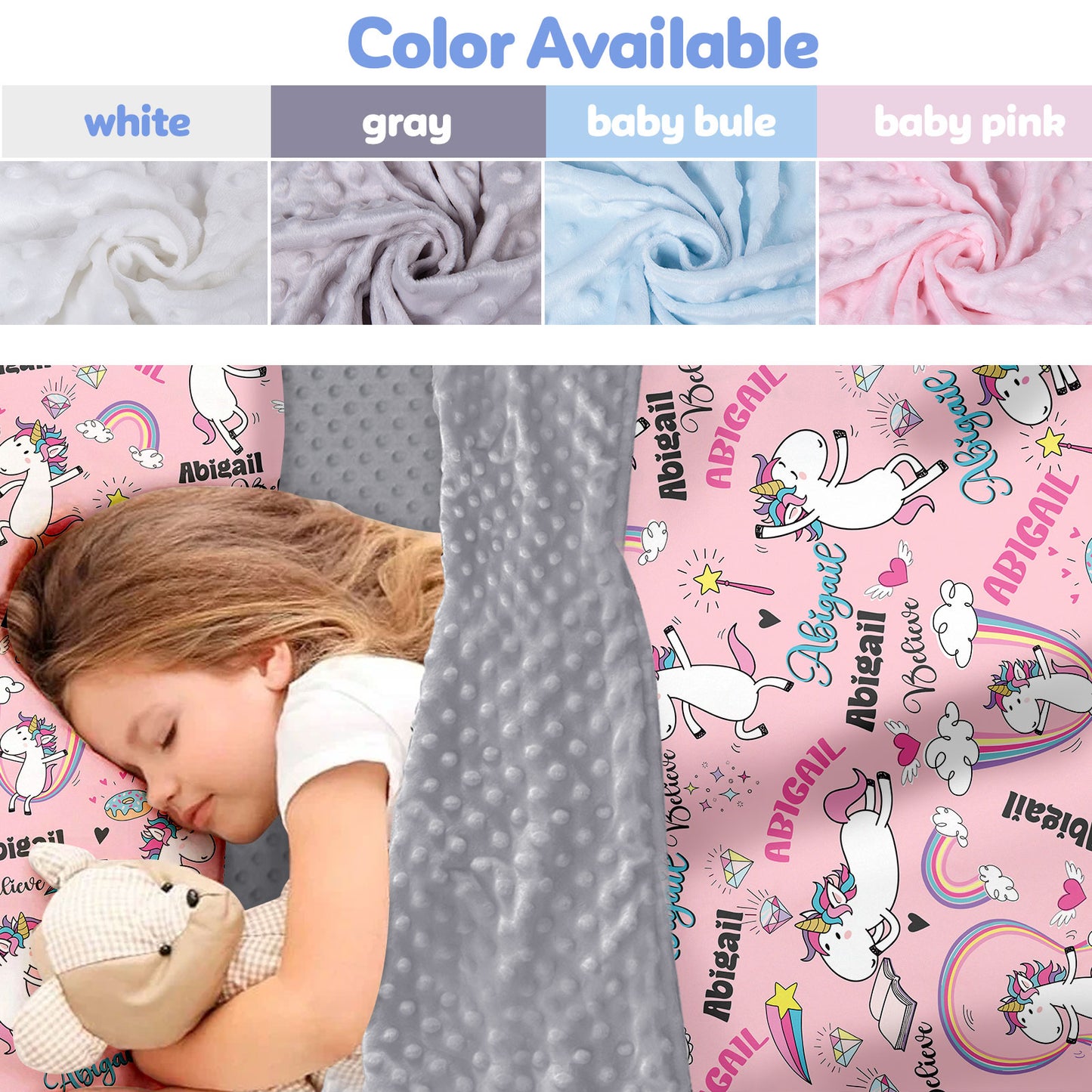 Personalized Nap Mat Unicorn 08 Edition