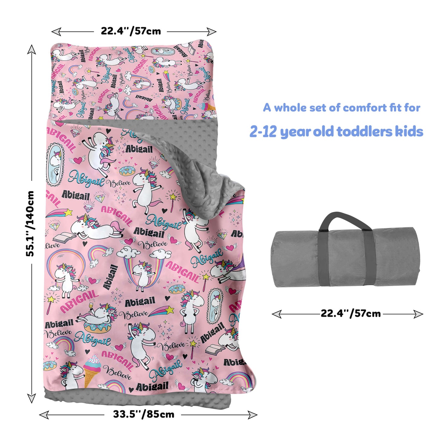Personalized Nap Mat Unicorn 08 Edition
