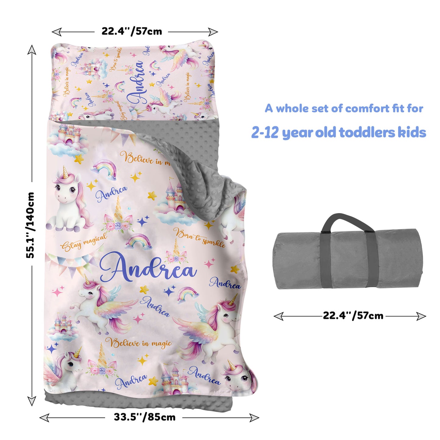 Personalized Nap Mat Unicorn 09 Edition