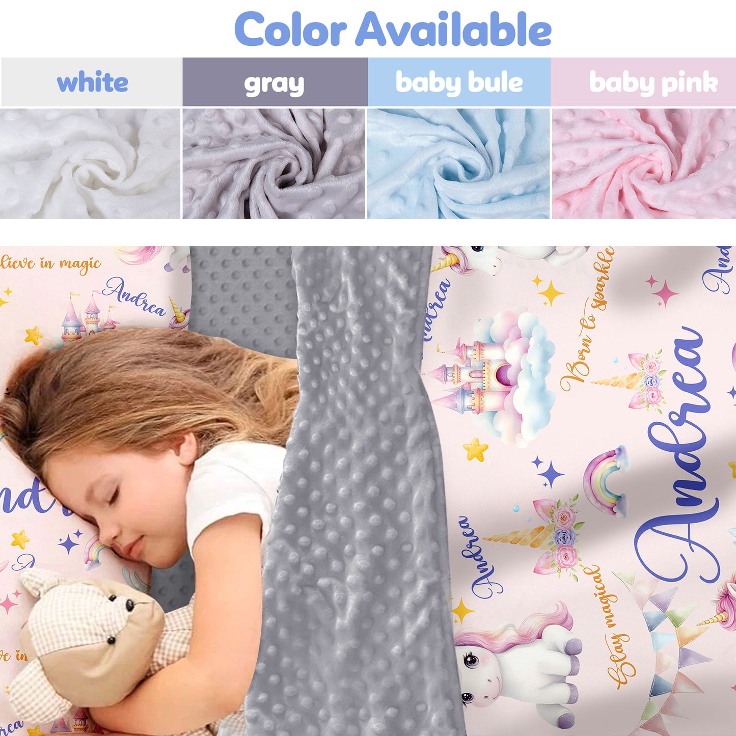 Personalized Nap Mat Unicorn 09 Edition