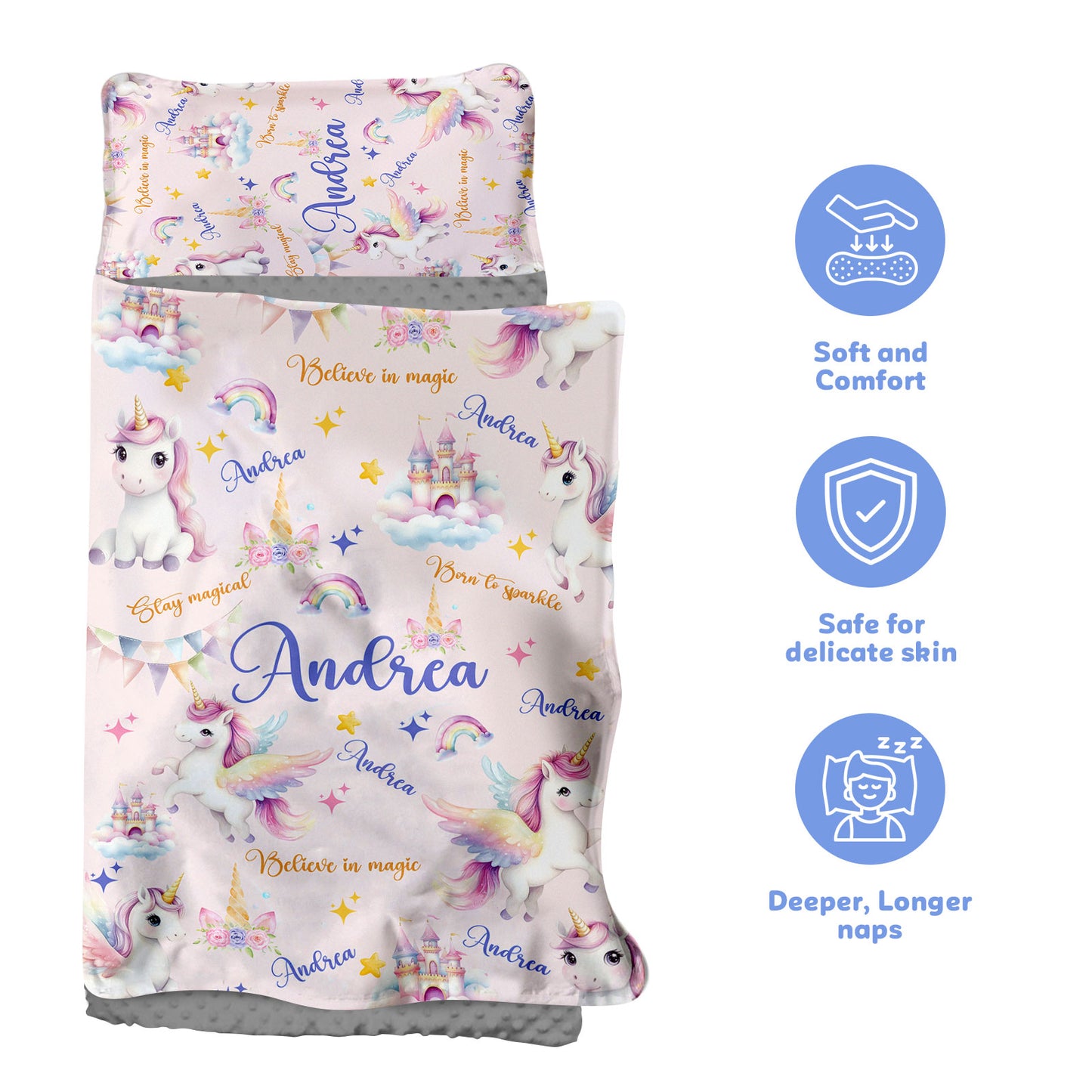 Personalized Nap Mat Unicorn 09 Edition