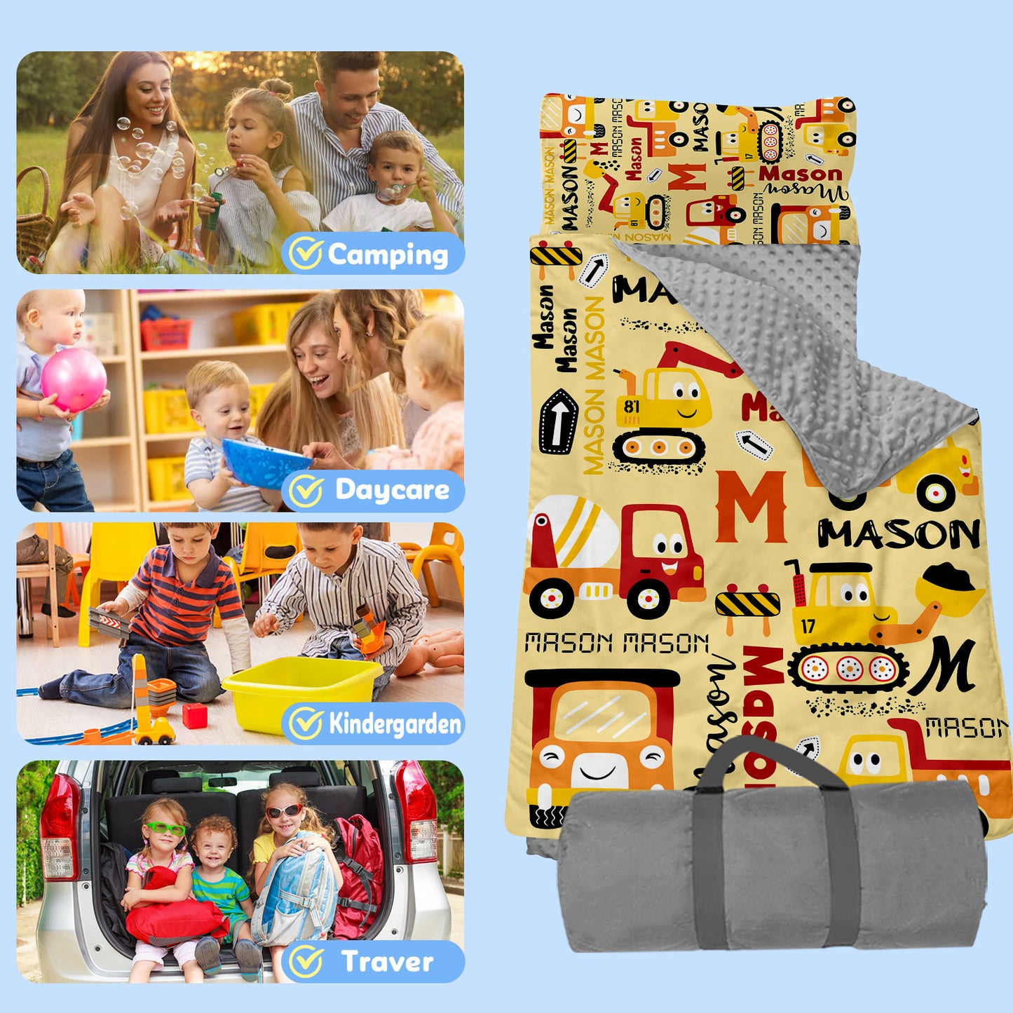 Personalized Nap Mat Transportation 13 Edition