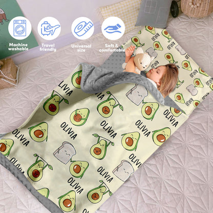 Personalized Nap Mat Avocado Edition