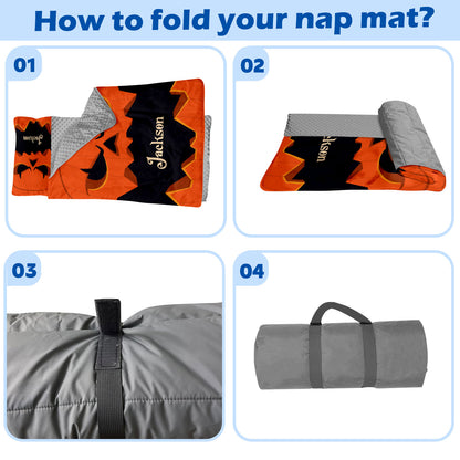 Personalized Nap Mat Halloween Monster Edition