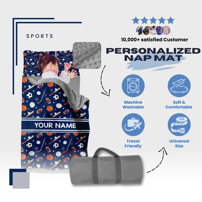 Personalized Nap Mat Sport Edition