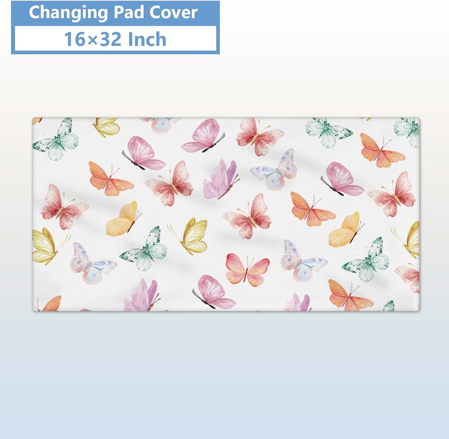 Butterfly Pink Crib Bedding Set