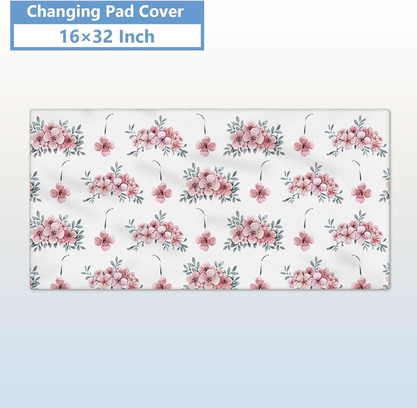 Elephant Floral Crib Bedding Set