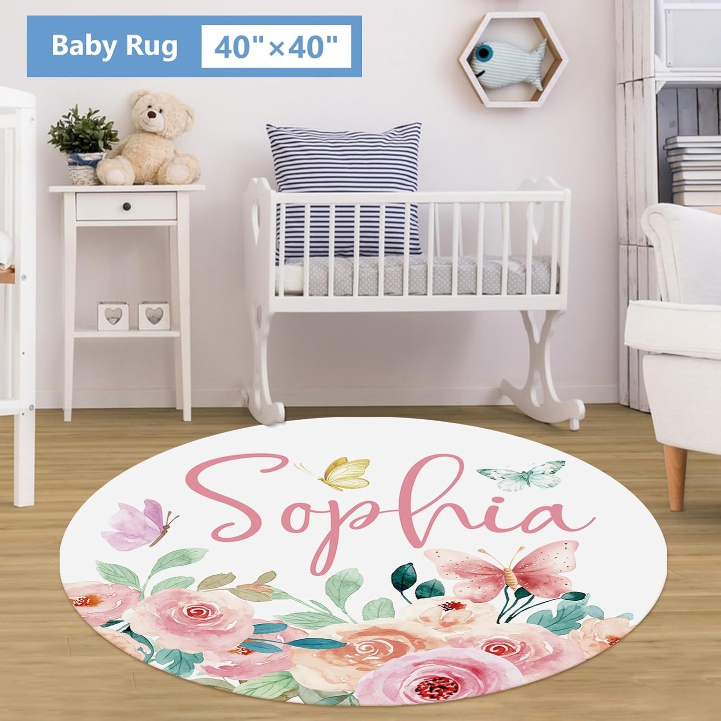 Butterfly Pink Crib Bedding Set