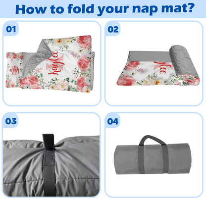 Personalized Nap Mat Floral 02 Edition