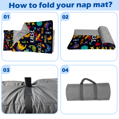 Personalized Nap Mat Dinosaur 06 Edition