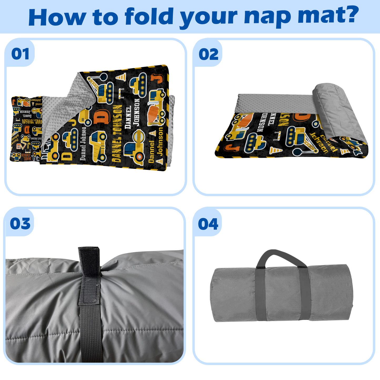 Personalized Nap Mat Transportation 05 Edition