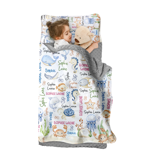 Personalized Nap Mat Ocean 07 Edition
