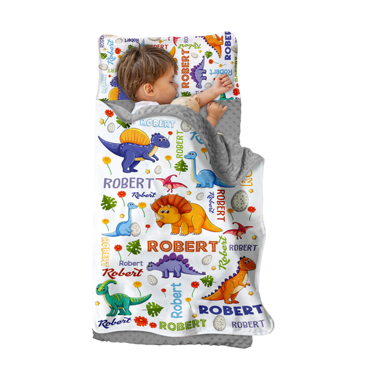 Personalized Nap Mat Dinosaur 12 Edition