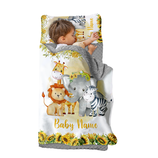 Personalized Nap Mat Zoo 03 Edition