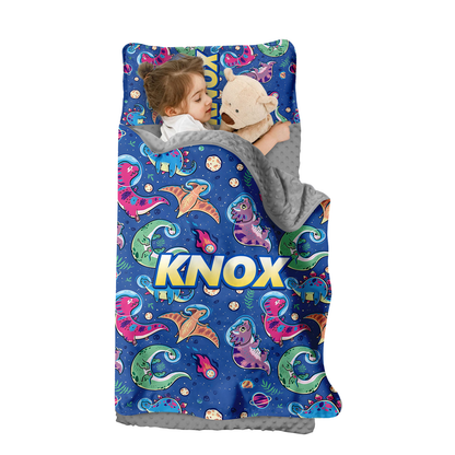 Personalized Nap Mat Dinosaur 08 Edition