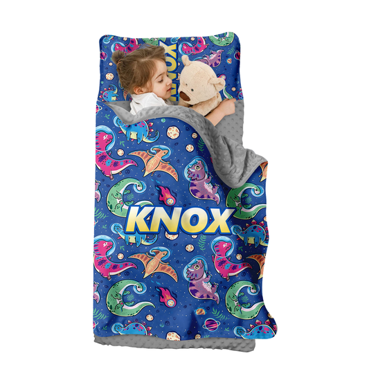 Personalized Nap Mat Dinosaur 08 Edition