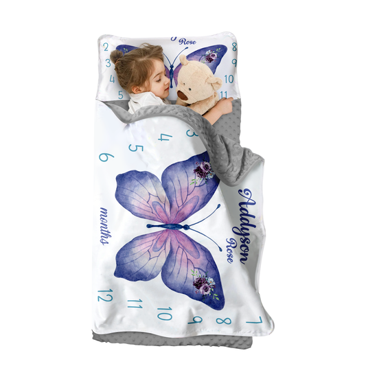 Personalized Nap Mat Butterfly Edition