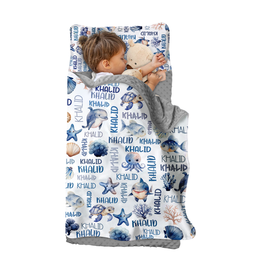 Personalized Nap Mat Ocean Edition