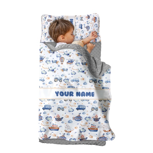 Personalized Nap Mat Transportation Edition