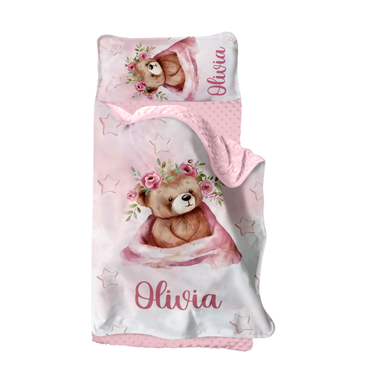 Personalized Nap Mat Teddy Bear 03 Edition