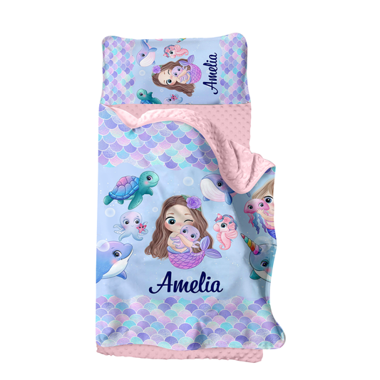 Personalized Nap Mat Mermaid 04 Edition