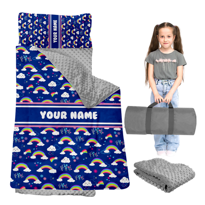 Personalized Nap Mat Rainbow Edition