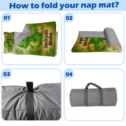 Personalized Nap Mat Dinosaur 02 Edition
