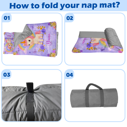 Personalized Nap Mat Unicorn 02 Edition