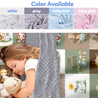 Personalized Nap Mat Zoo Edition