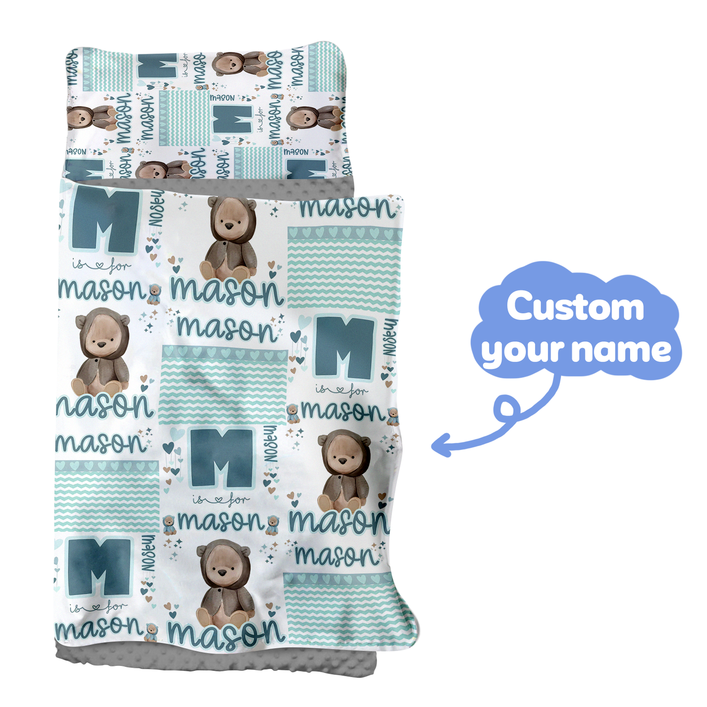 Personalized Nap Mat Zoo 02 Edition