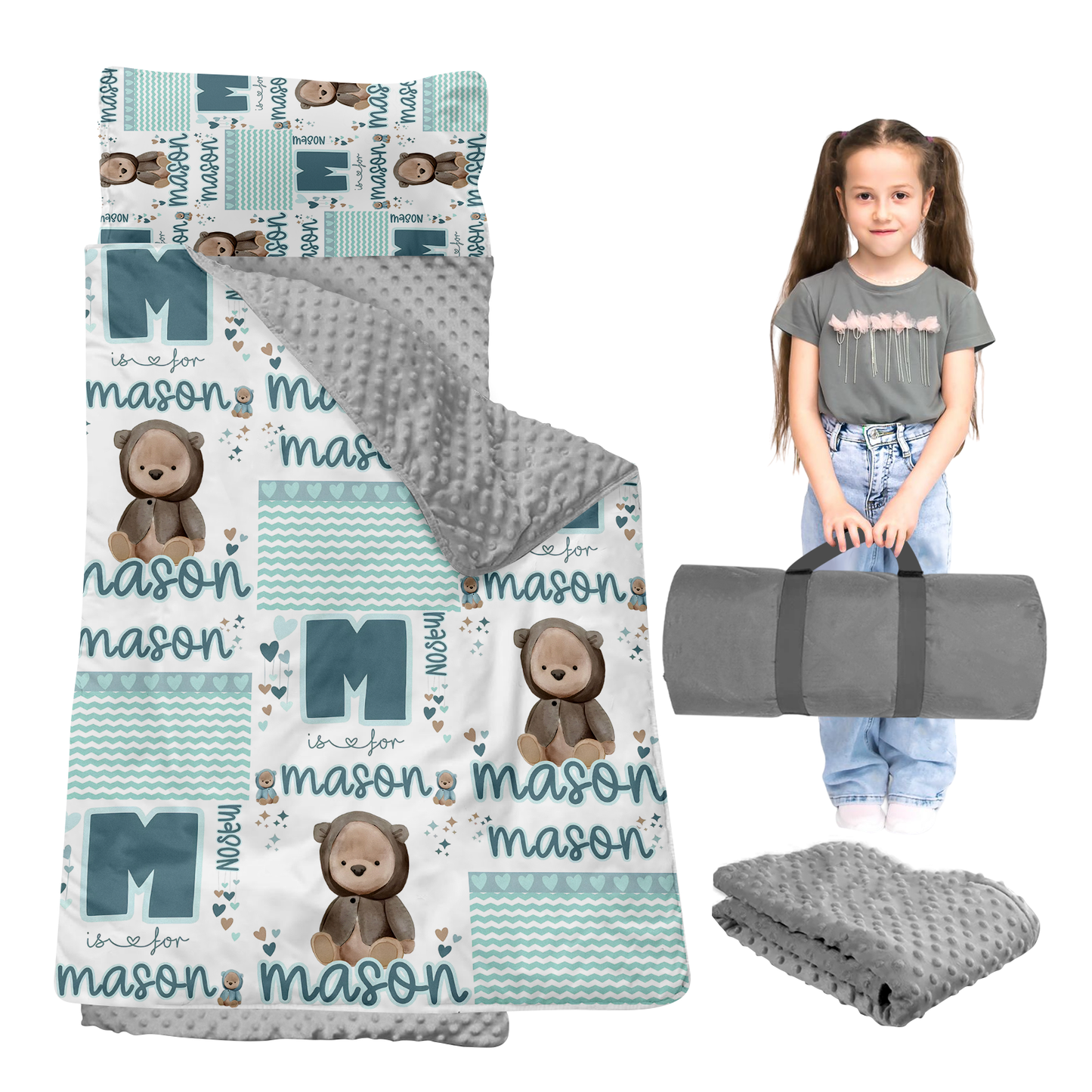 Personalized Nap Mat Zoo 02 Edition