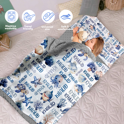Personalized Nap Mat Ocean Edition