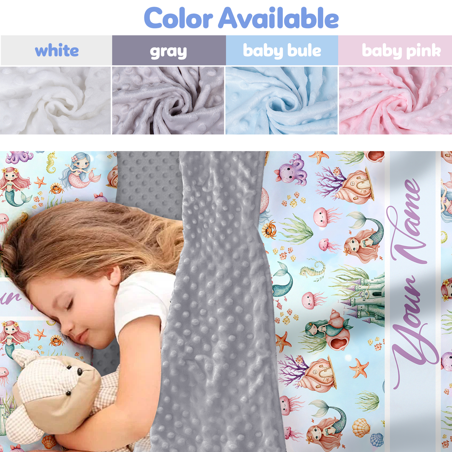 Personalized Nap Mat Mermaid Edition