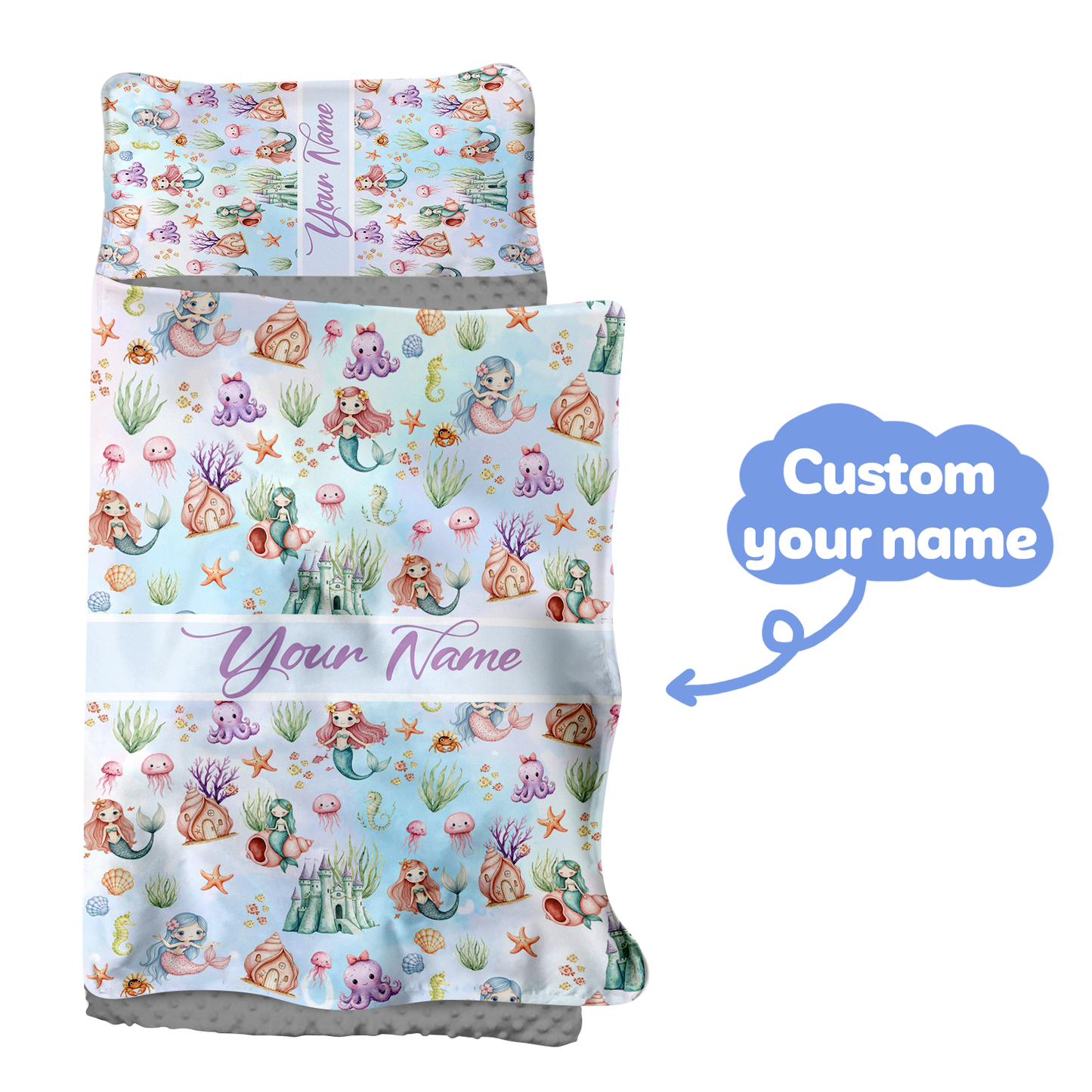 Personalized Nap Mat Mermaid Edition