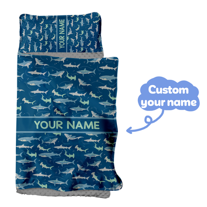 Personalized Nap Mat Shark Edition