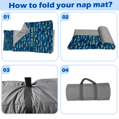 Personalized Nap Mat Shark Edition