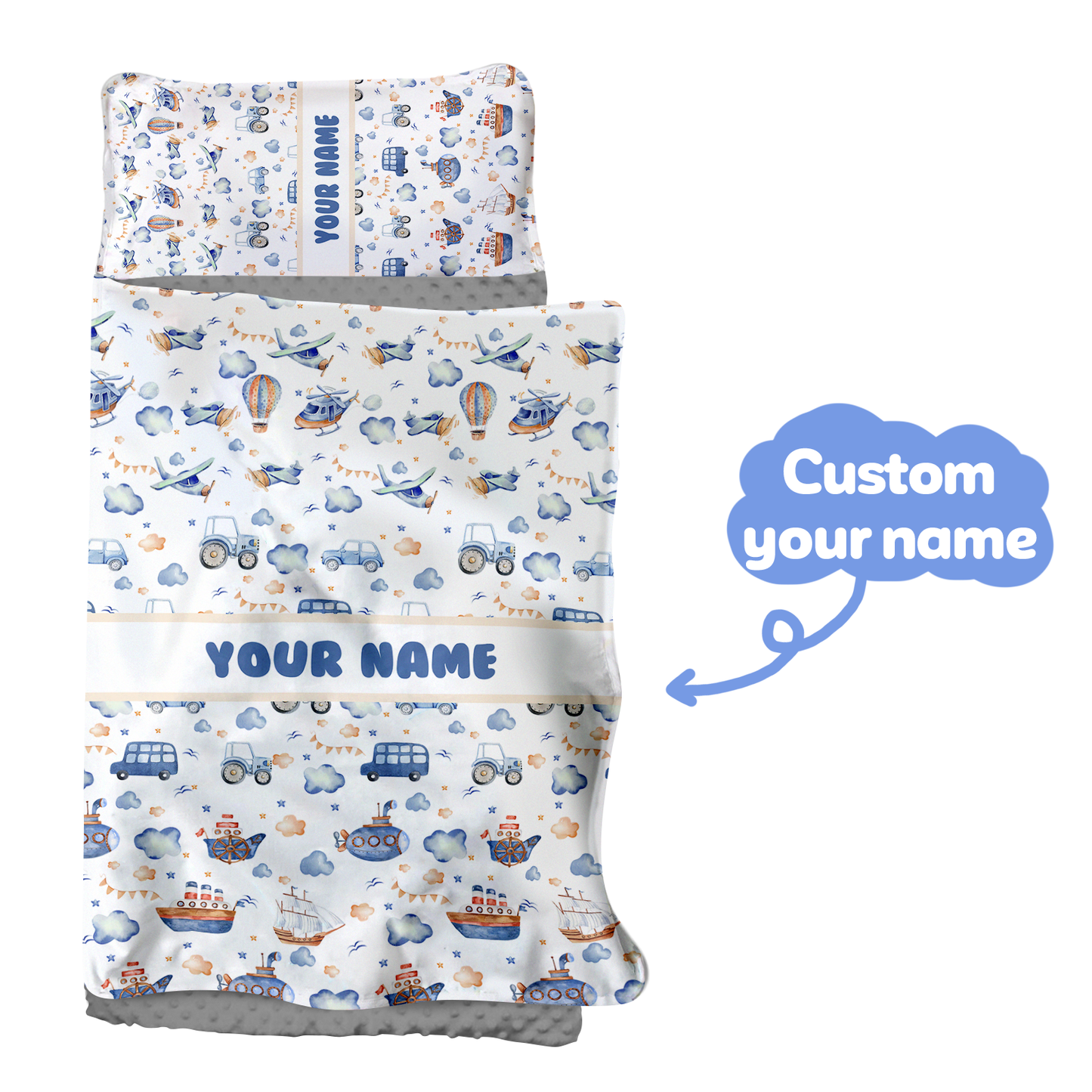 Personalized Nap Mat Transportation Edition