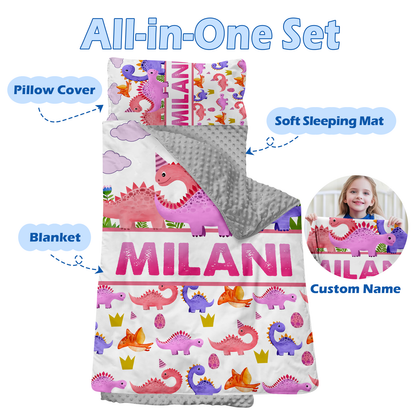 Personalized Nap Mat Dinosaur 07 Edition
