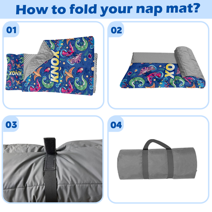 Personalized Nap Mat Dinosaur 08 Edition