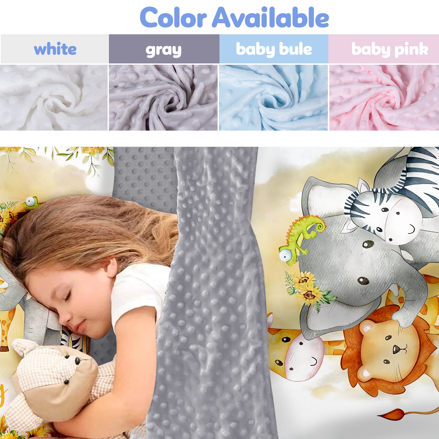 Personalized Nap Mat Zoo 03 Edition