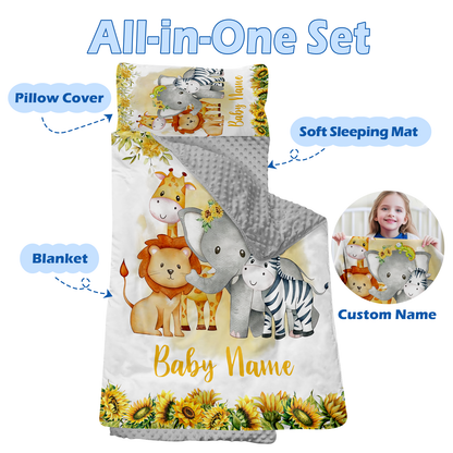 Personalized Nap Mat Zoo 03 Edition